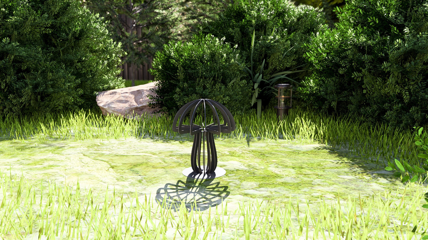 Mushroom 12" Garden Decor. DXF, SVG files for plasma, laser cutting. Home Backyard Decoration. Фото 7