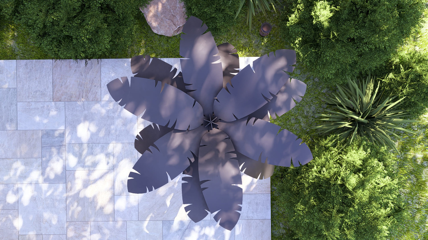 Palm 96" Garden Decor. DXF, SVG files for plasma, laser cutting. Home Backyard Decoration. Фото 10