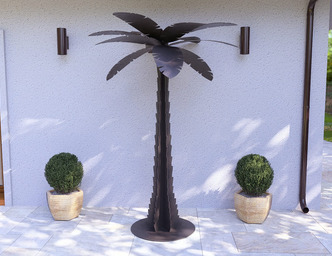 Palm 96" Garden Decor. DXF, SVG files for plasma, laser cutting. Home Backyard Decoration