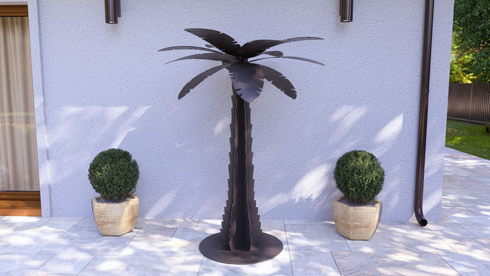 Palm 75" Garden Decor. DXF, SVG files for plasma, laser cutting. Home Backyard Decoration