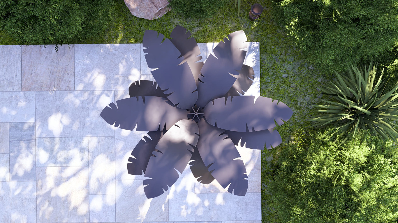 Palm 75" Garden Decor. DXF, SVG files for plasma, laser cutting. Home Backyard Decoration. Фото 10
