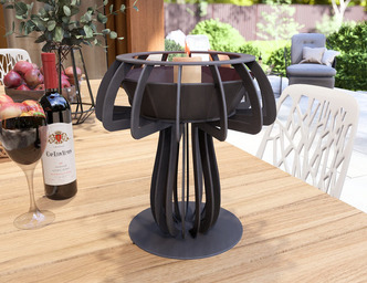 Mushroom Candle Holder. DXF, SVG files for plasma, laser cutting. Сandlestick