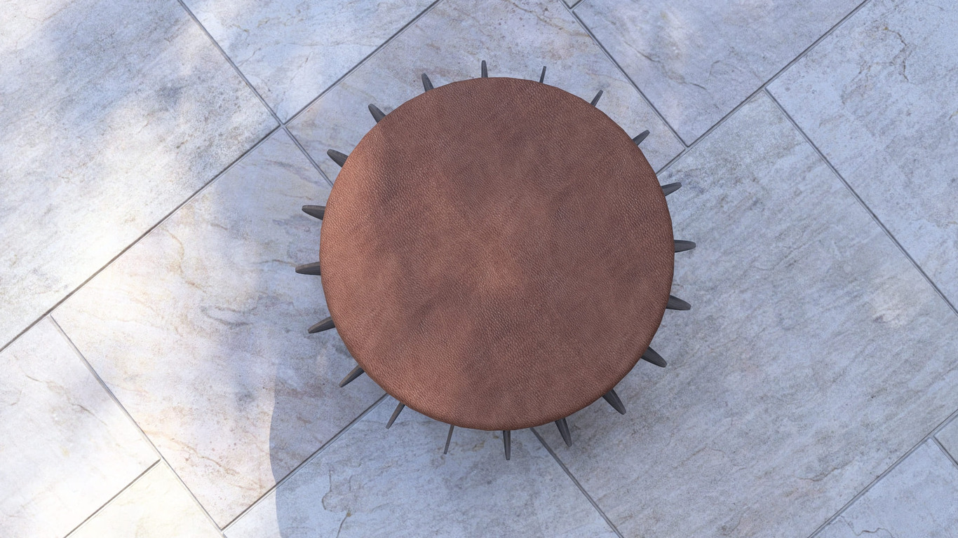 Round Stool. DXF, SVG files for laser, plasma cutting. Backyard Decoration. Фото 9