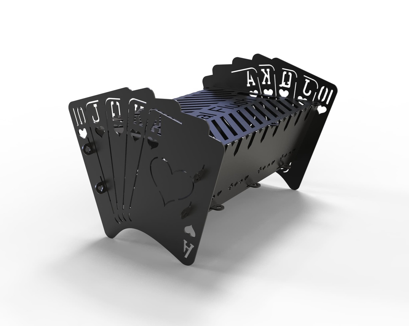 Royal Flush Fire Pit Grill Collection (4 Types). DXF files for laser, plasma cutting. Фото 7