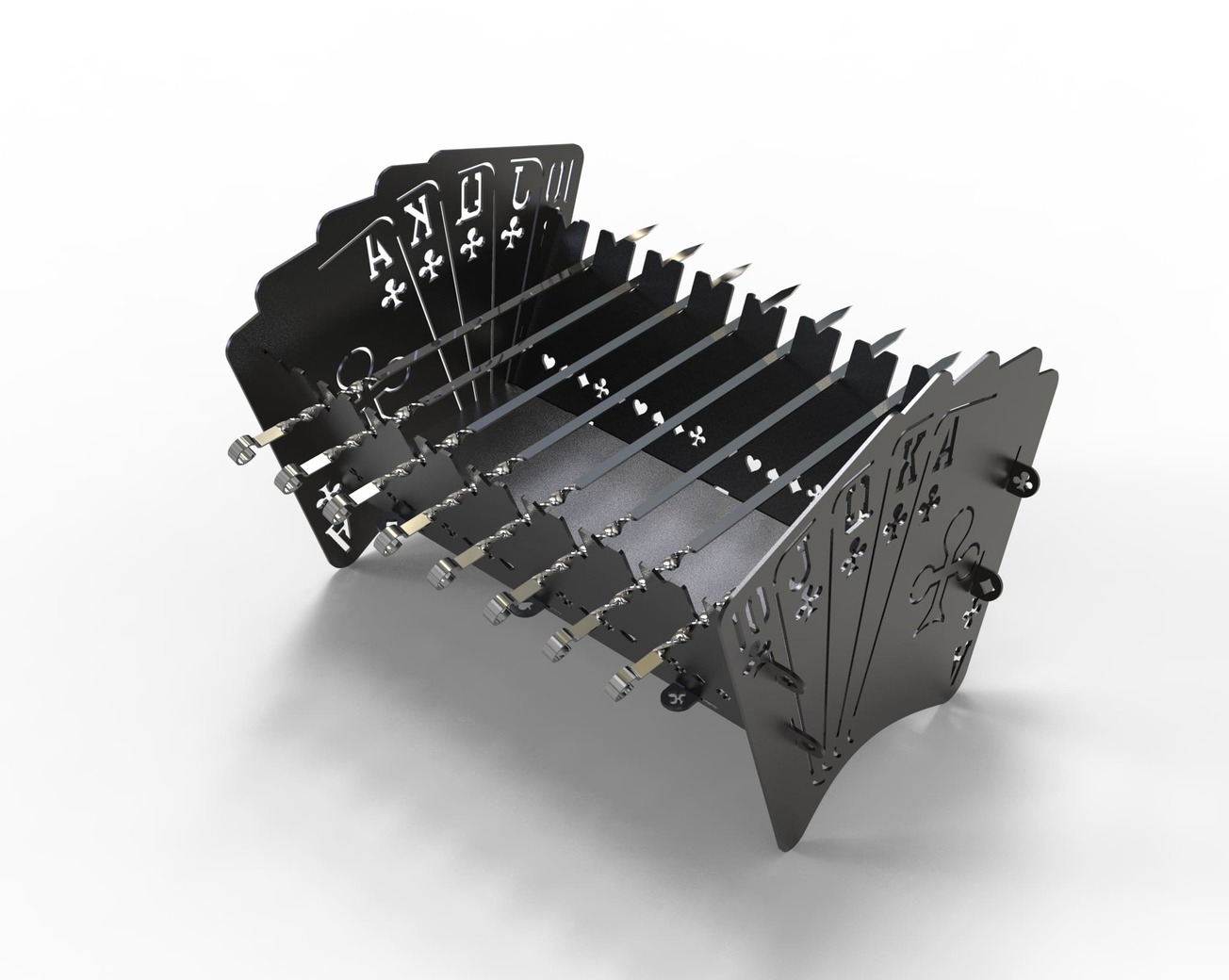 Royal Flush Fire Pit Grill Collection (4 Types). DXF files for laser, plasma cutting. Фото 15