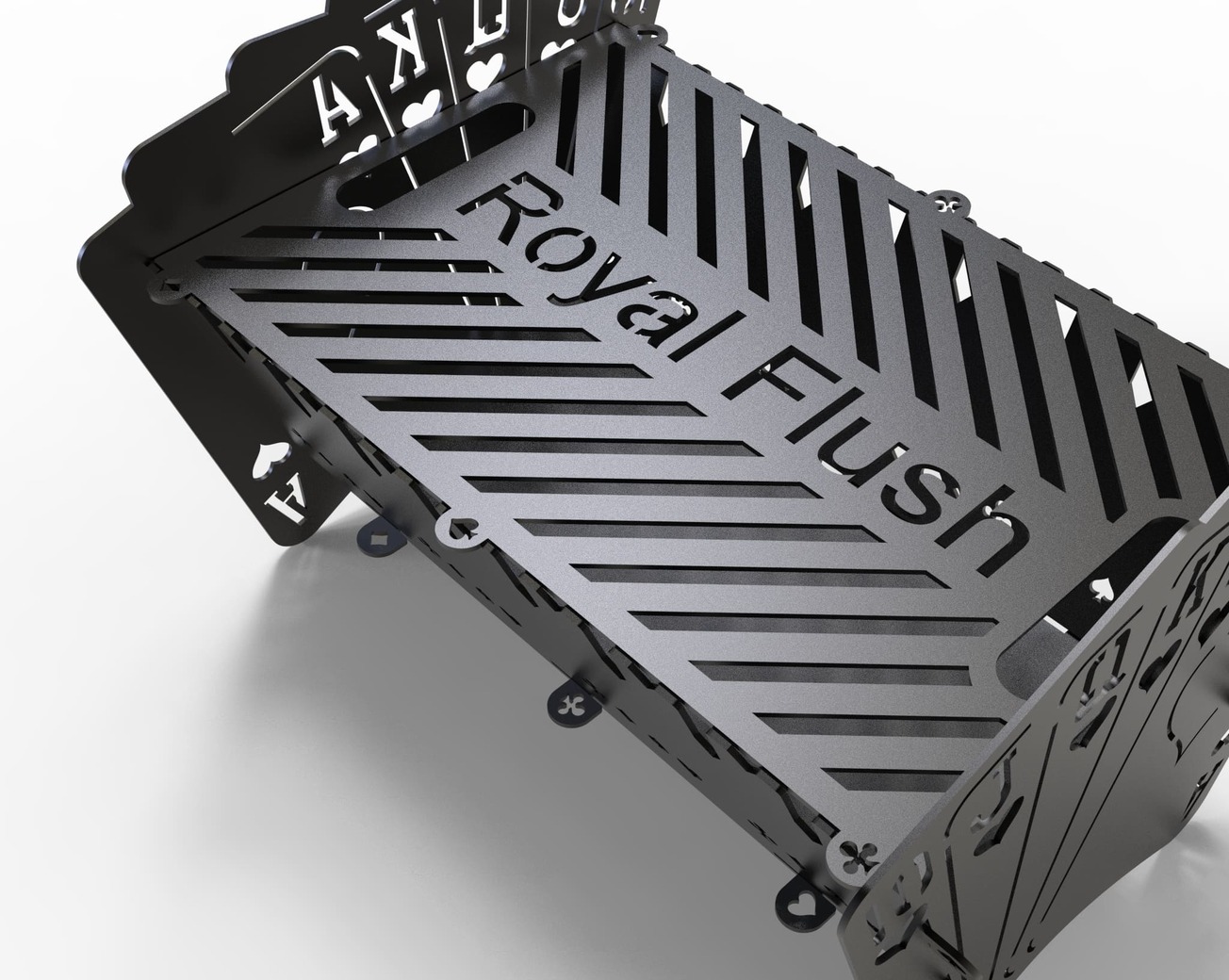 Royal Flush Fire Pit Grill Collection (4 Types). DXF files for laser, plasma cutting. Фото 19
