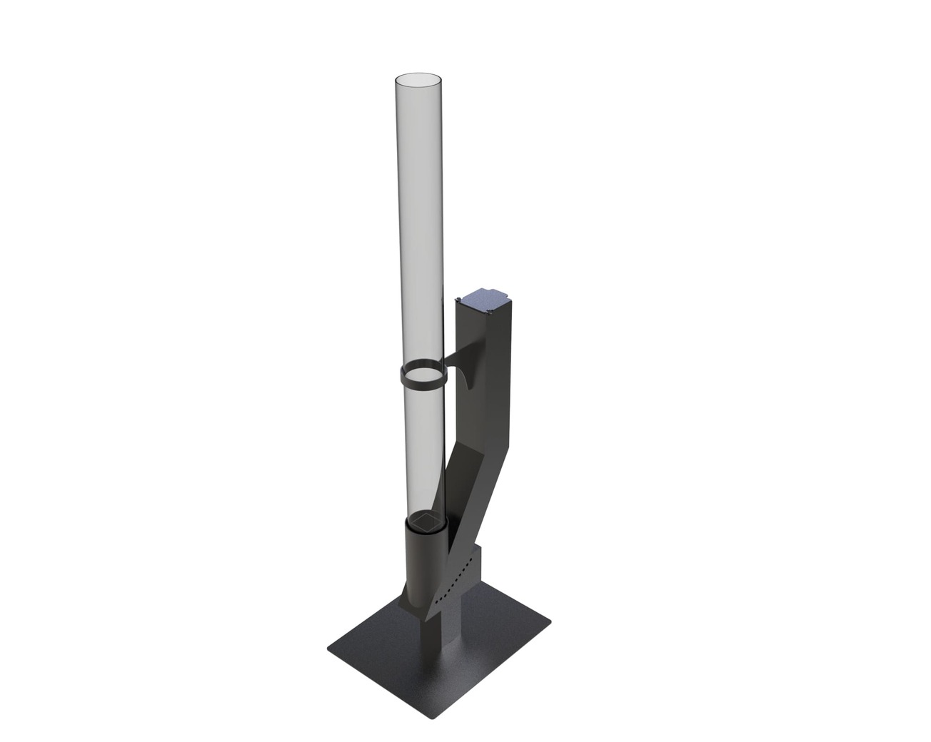 Wood Pellet Patio Heater. DXF files for laser, plasma cutting. Glass Tube Rocket Stove for Outdoor. Фото 8