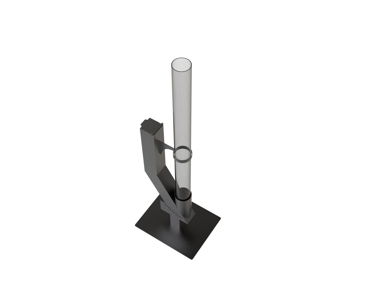 Wood Pellet Patio Heater. DXF files for laser, plasma cutting. Glass Tube Rocket Stove for Outdoor. Фото 9
