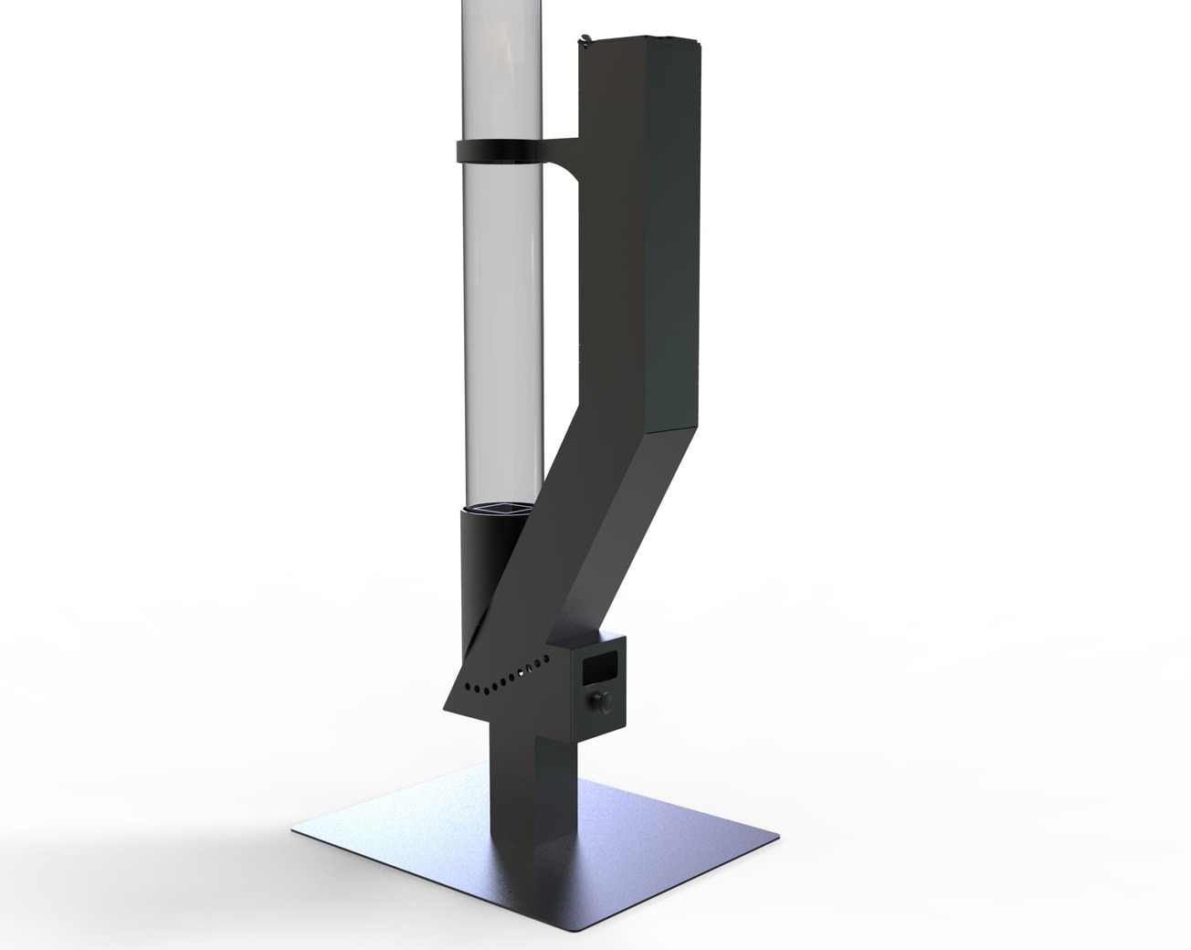 Wood Pellet Patio Heater. DXF files for laser, plasma cutting. Glass Tube Rocket Stove for Outdoor. Фото 11