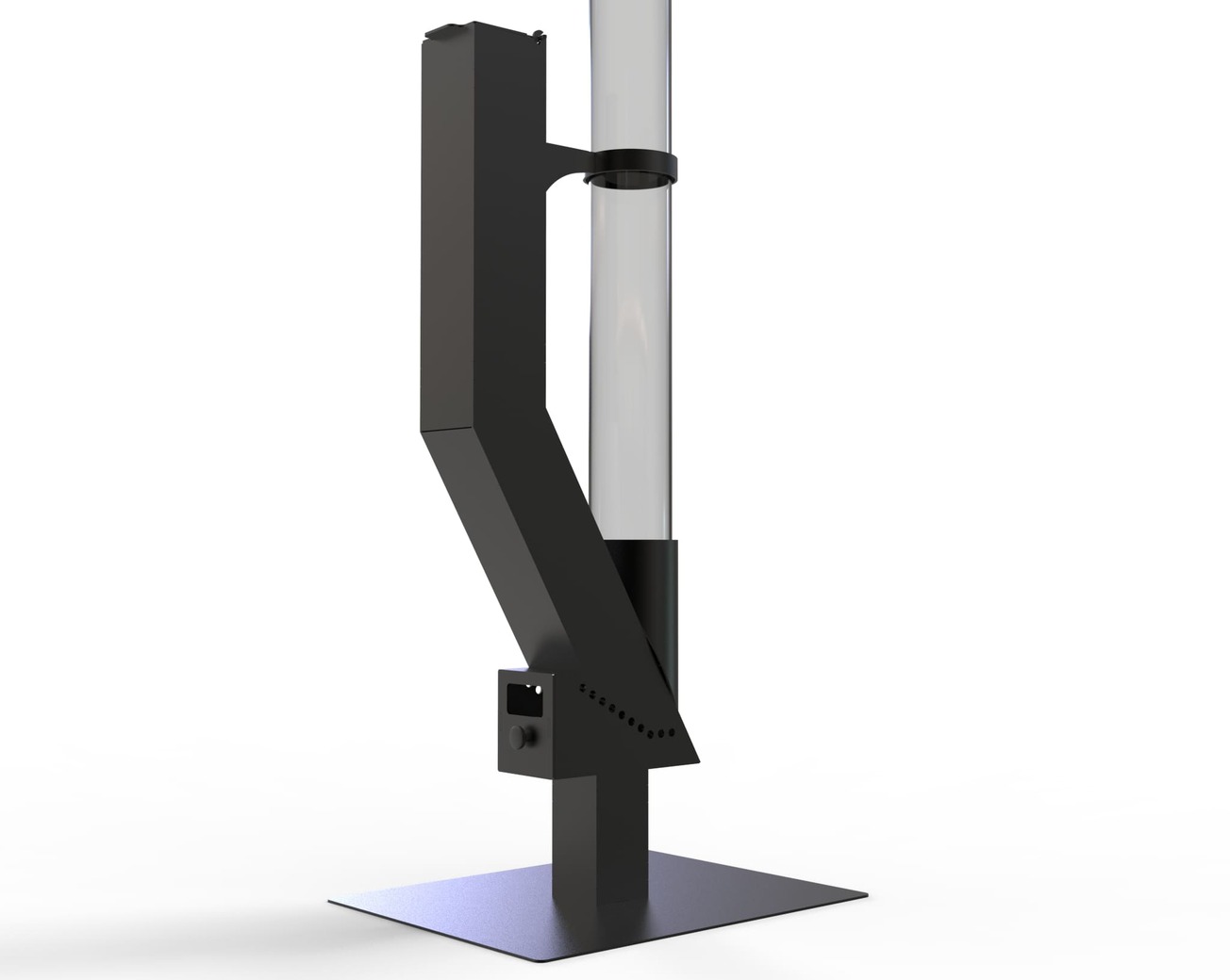 Wood Pellet Patio Heater. DXF files for laser, plasma cutting. Glass Tube Rocket Stove for Outdoor. Фото 16