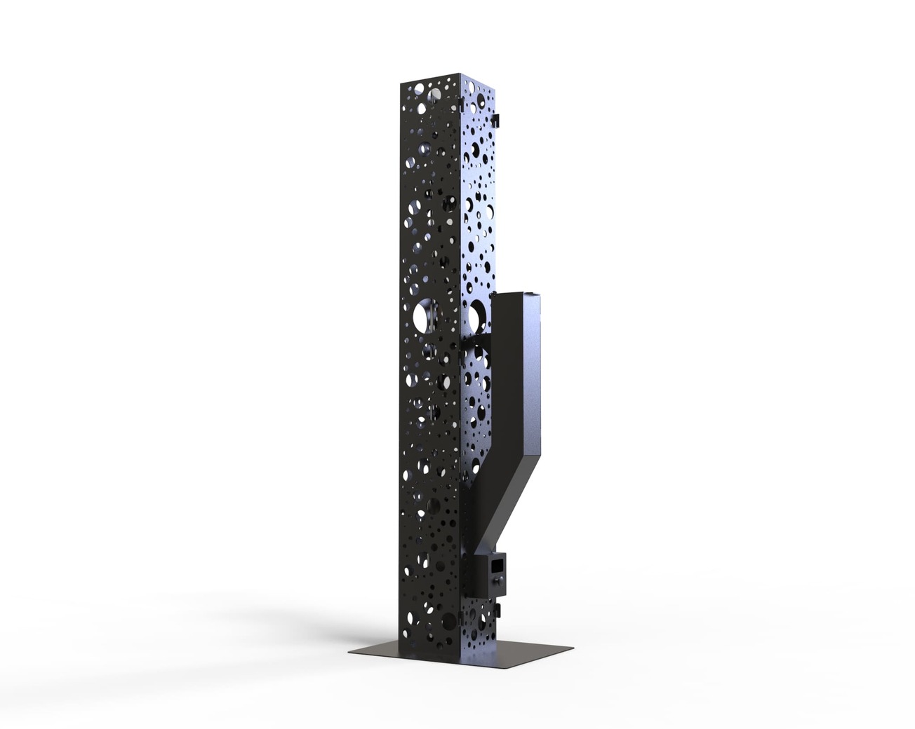 Bubbles Outdoor Pellet Torch. DXF files for laser, plasma cutting. Patio Heater with Glass Tube Flame. Фото 4