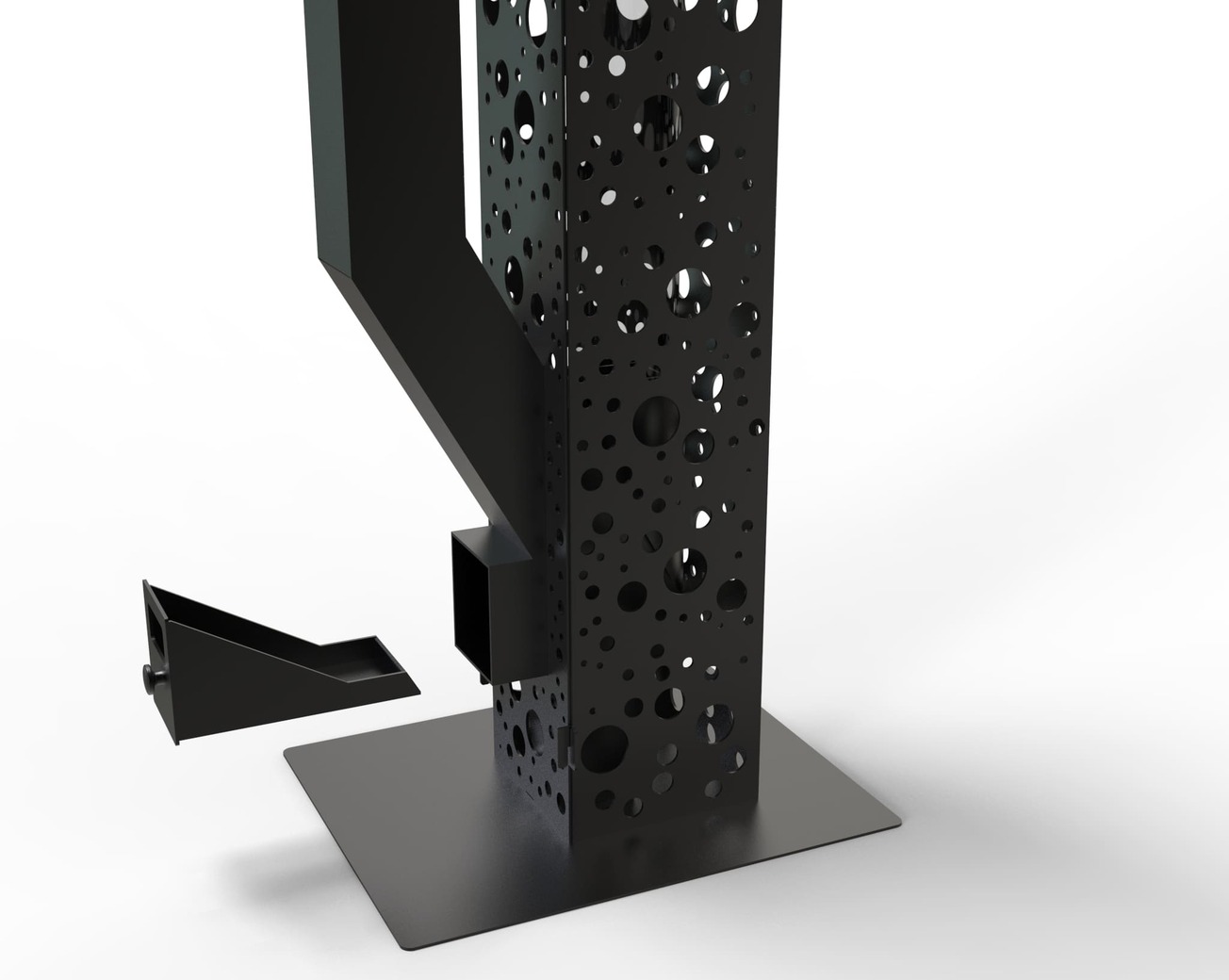 Bubbles Outdoor Pellet Torch. DXF files for laser, plasma cutting. Patio Heater with Glass Tube Flame. Фото 10