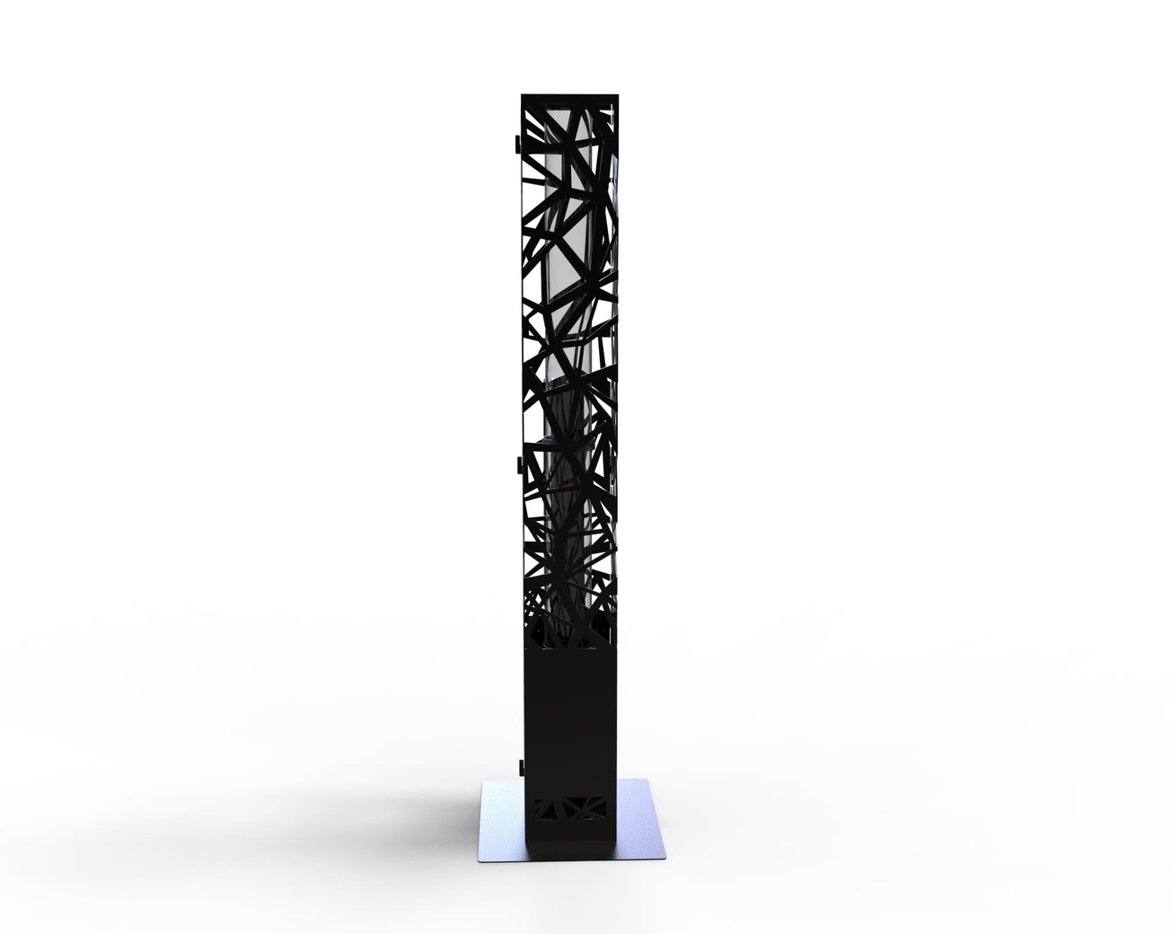 Abstraction Pellet Fire Tower. DXF files for laser, plasma cutting. Wood pellet patio heater for Garden. Фото 4