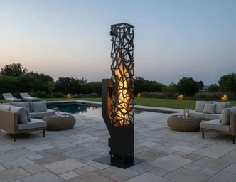 Wood Pellet Patio Heater DXF Files for Plasma, Laser, CNC