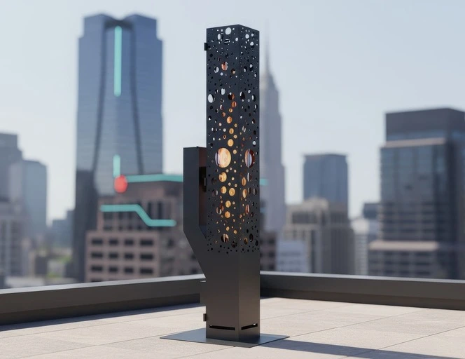 Wood Pellet Patio Heater DXF Files for Plasma, Laser, CNC