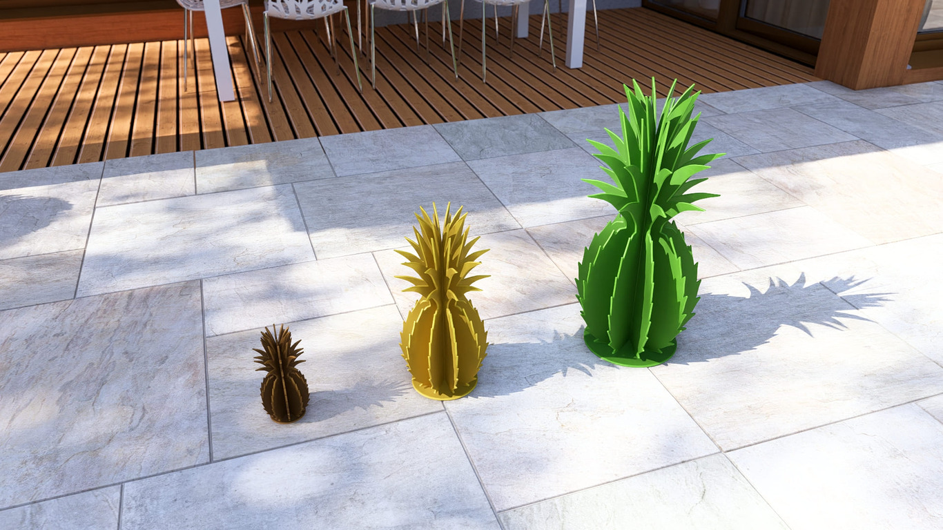 Queen Victoria Pineapple Garden Decor (Three Sizes). DXF, SVG files for plasma, laser cutting. Home Backyard Decoration. Metal Yard Art. Фото 6