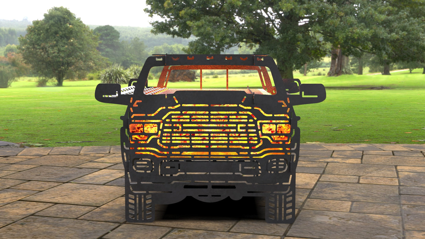 Car Fire Pit Grill No. 2. DXF, SVG files for laser, plasma cutting