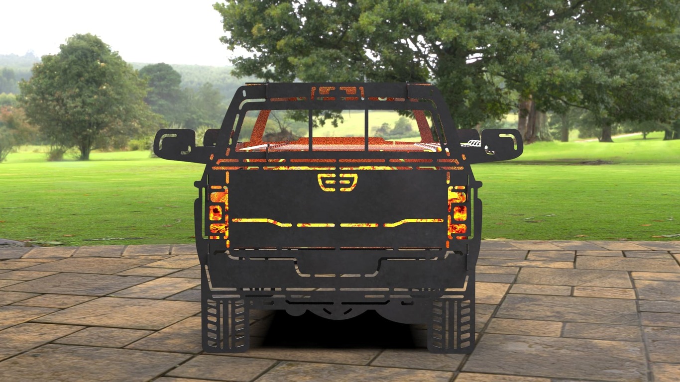 Car Fire Pit Grill No. 2. DXF, SVG files for laser, plasma cutting. Фото 2