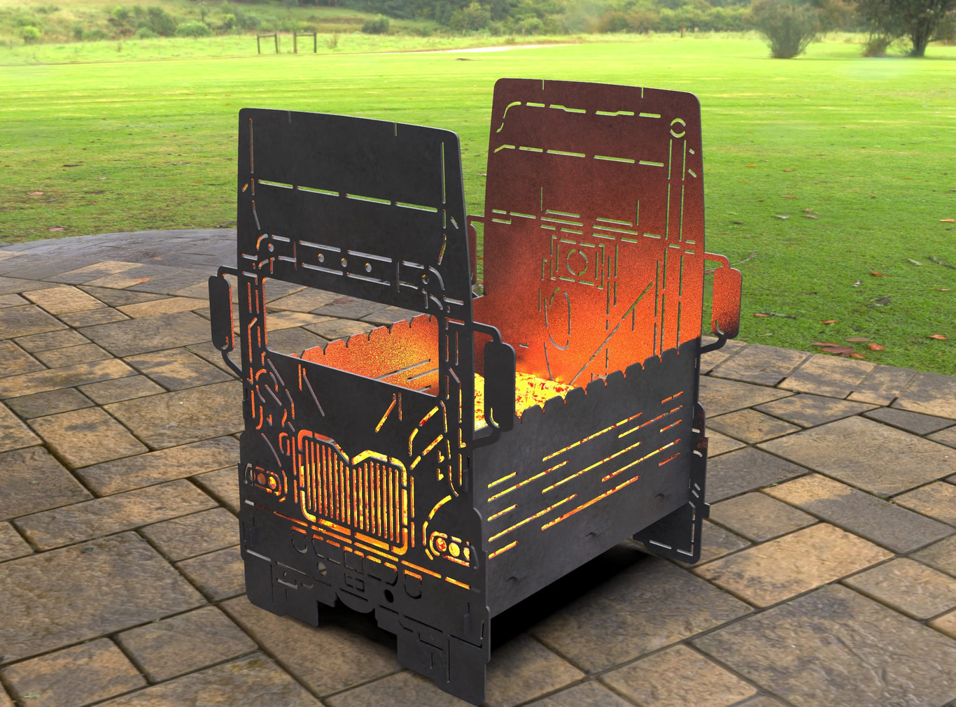 Car Fire Pit Grill No. 3. DXF, SVG files for laser, plasma cutting. Фото 7