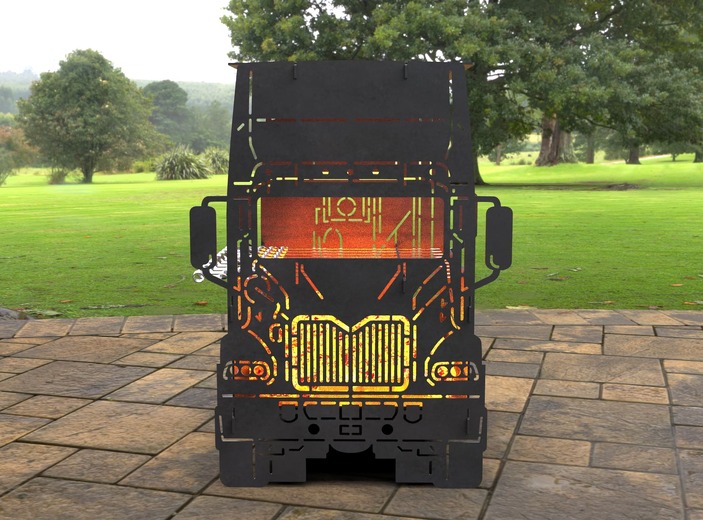 Car Fire Pit Grill No. 3. DXF, SVG files for laser, plasma cutting