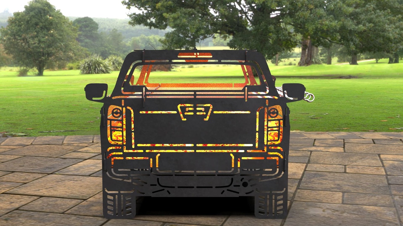 Car Fire Pit Grill No. 4. DXF, SVG files for laser, plasma cutting. Фото 3