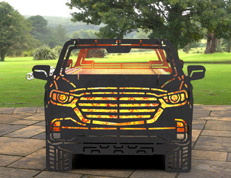 Car Fire Pit Grill No. 4. DXF, SVG files for laser, plasma cutting