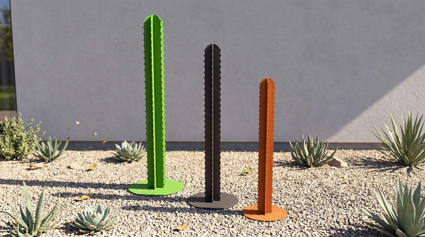 Cactus Garden Decor V3 (Three Sizes). DXF, SVG files for plasma, laser cutting. Home Backyard Decoration. Metal Yard Art. Фото 2