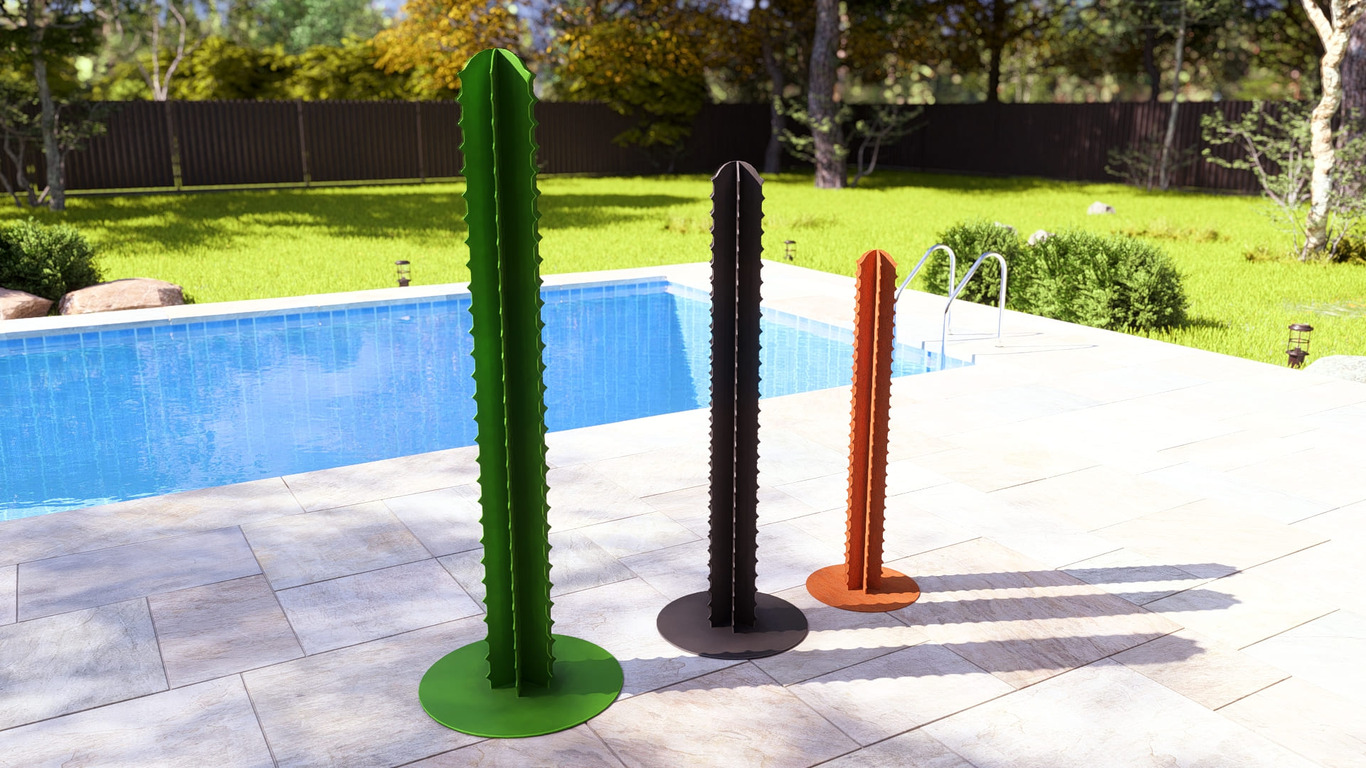 Cactus Garden Decor V3 (Three Sizes). DXF, SVG files for plasma, laser cutting. Home Backyard Decoration. Metal Yard Art. Фото 8