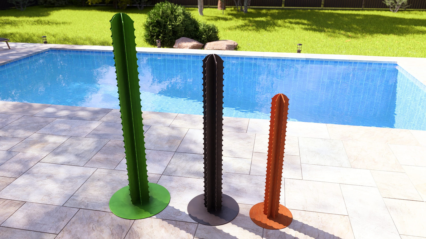 Cactus Garden Decor V3 (Three Sizes). DXF, SVG files for plasma, laser cutting. Home Backyard Decoration. Metal Yard Art. Фото 9