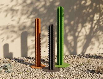 Cactus Garden Decor V3 (Three Sizes). DXF, SVG files for plasma, laser cutting. Home Backyard Decoration. Metal Yard Art