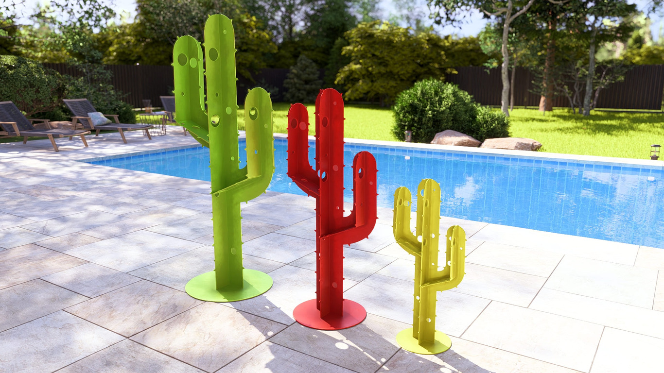 Cactus Garden Decor V4 (Three Sizes). DXF, SVG files for plasma, laser cutting. Home Backyard Decoration. Metal Yard Art. Фото 7