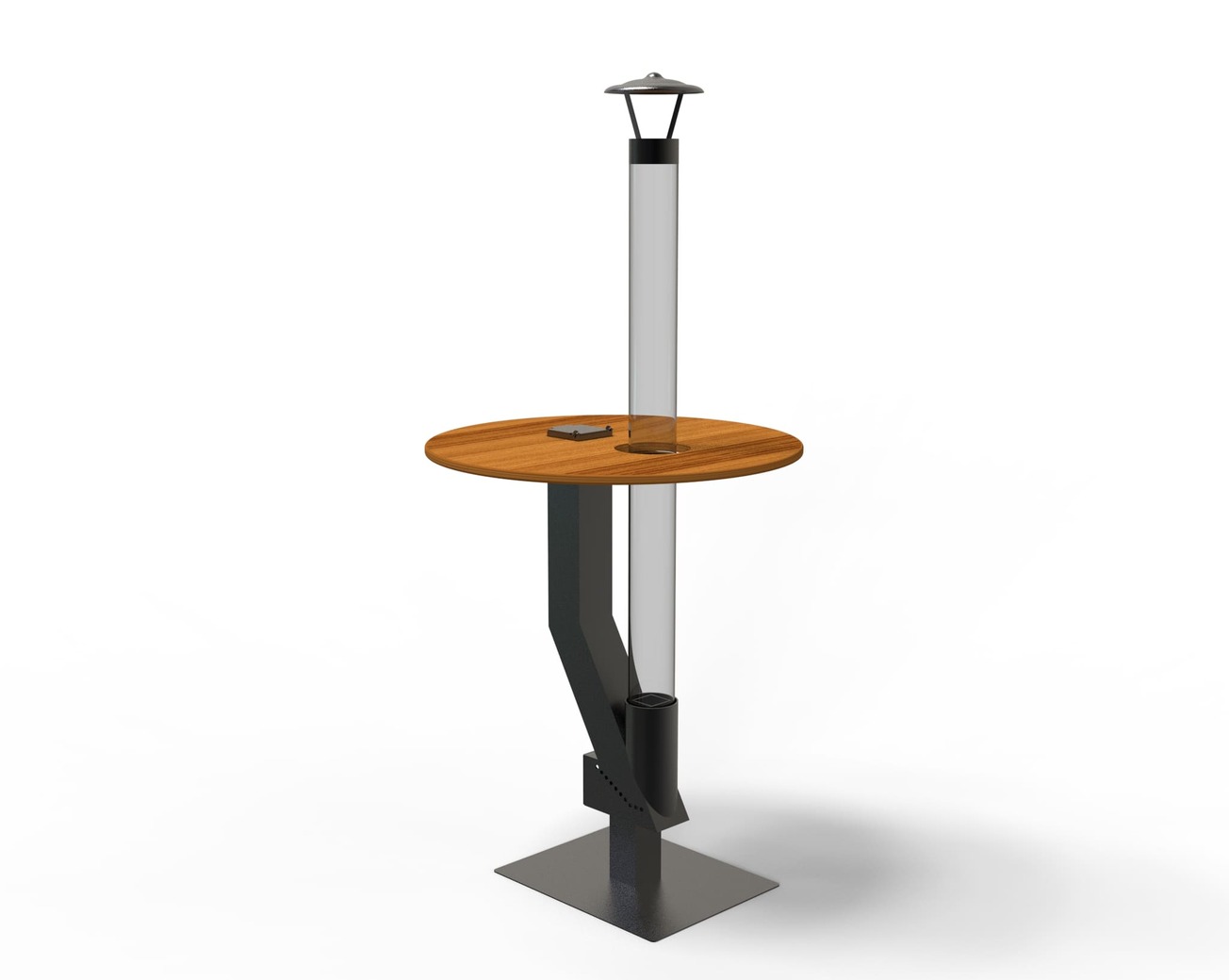Wood Pellet Patio Heater with Tabletop. DXF files for laser, plasma cutting. Glass Tube Rocket Stove for Outdoor. Фото 8