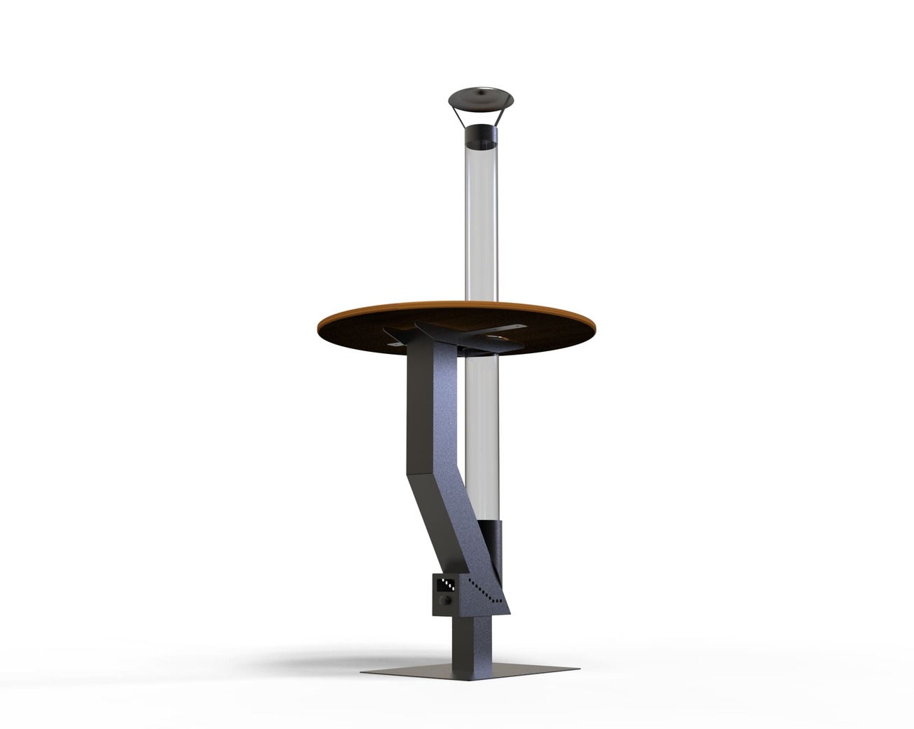 Wood Pellet Patio Heater with Tabletop. DXF files for laser, plasma cutting. Glass Tube Rocket Stove for Outdoor. Фото 10