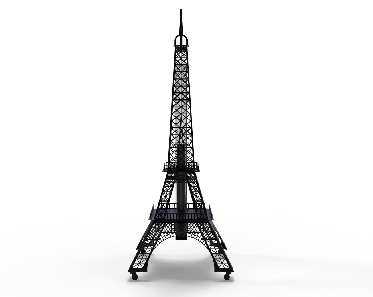 Eiffel Tower Outdoor Pellet Torch. DXF files for laser, plasma cutting. Patio Heater with Glass Tube Flame. Фото 7