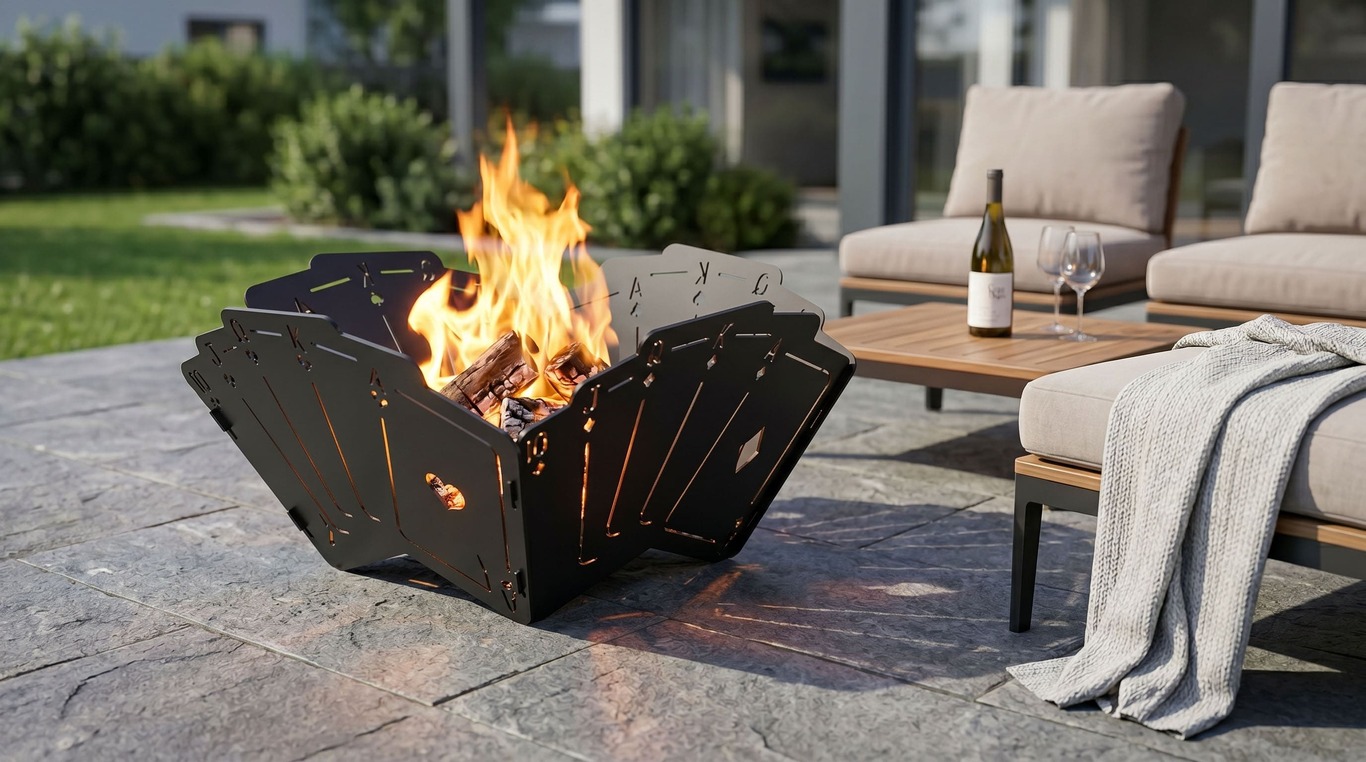 Royal Flush Fire Pit (2 Types). DXF files for laser, plasma cutting. Фото 4
