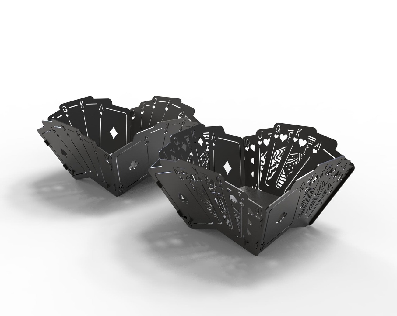Royal Flush Fire Pit (2 Types). DXF files for laser, plasma cutting. Фото 5