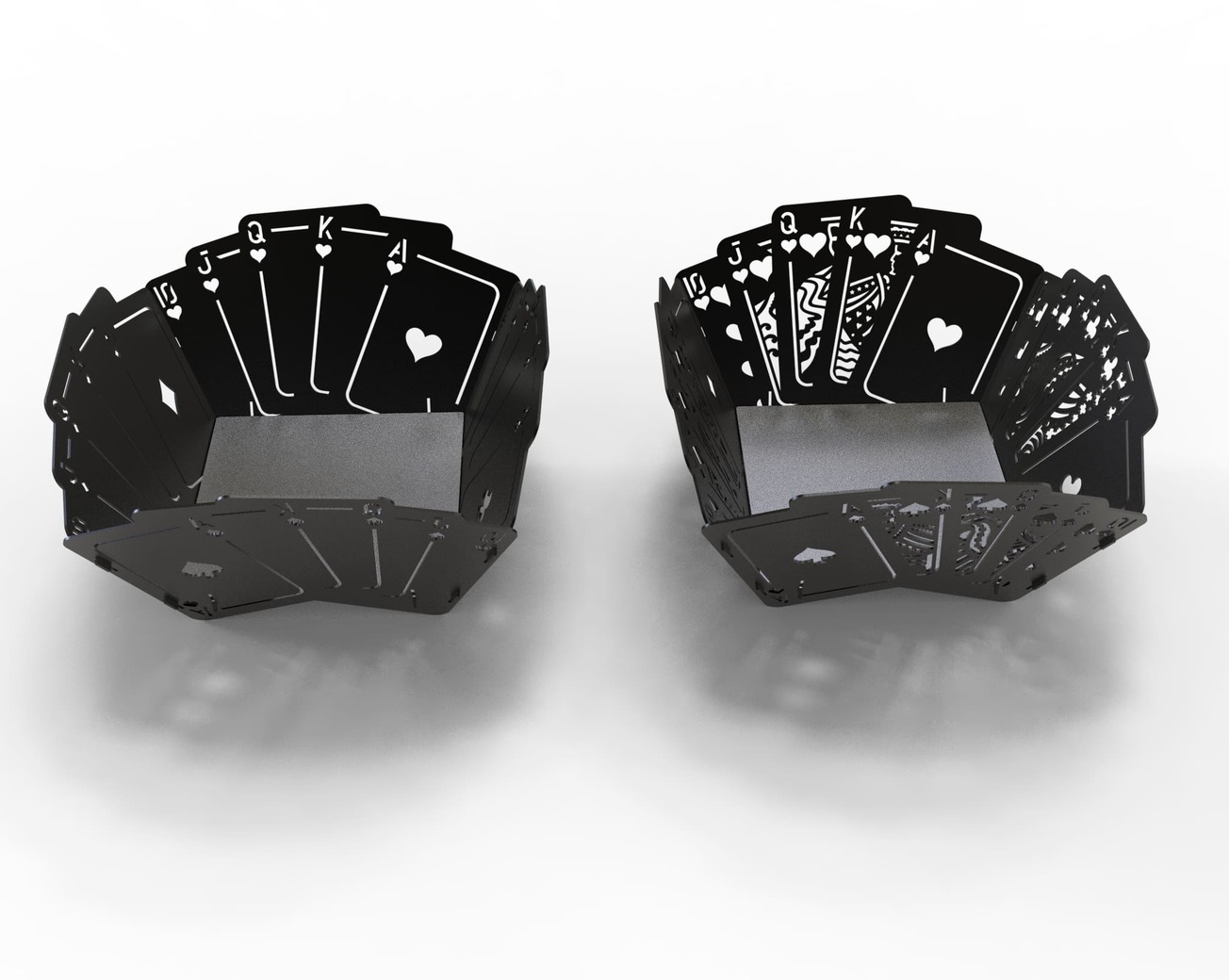 Royal Flush Fire Pit (2 Types). DXF files for laser, plasma cutting. Фото 7