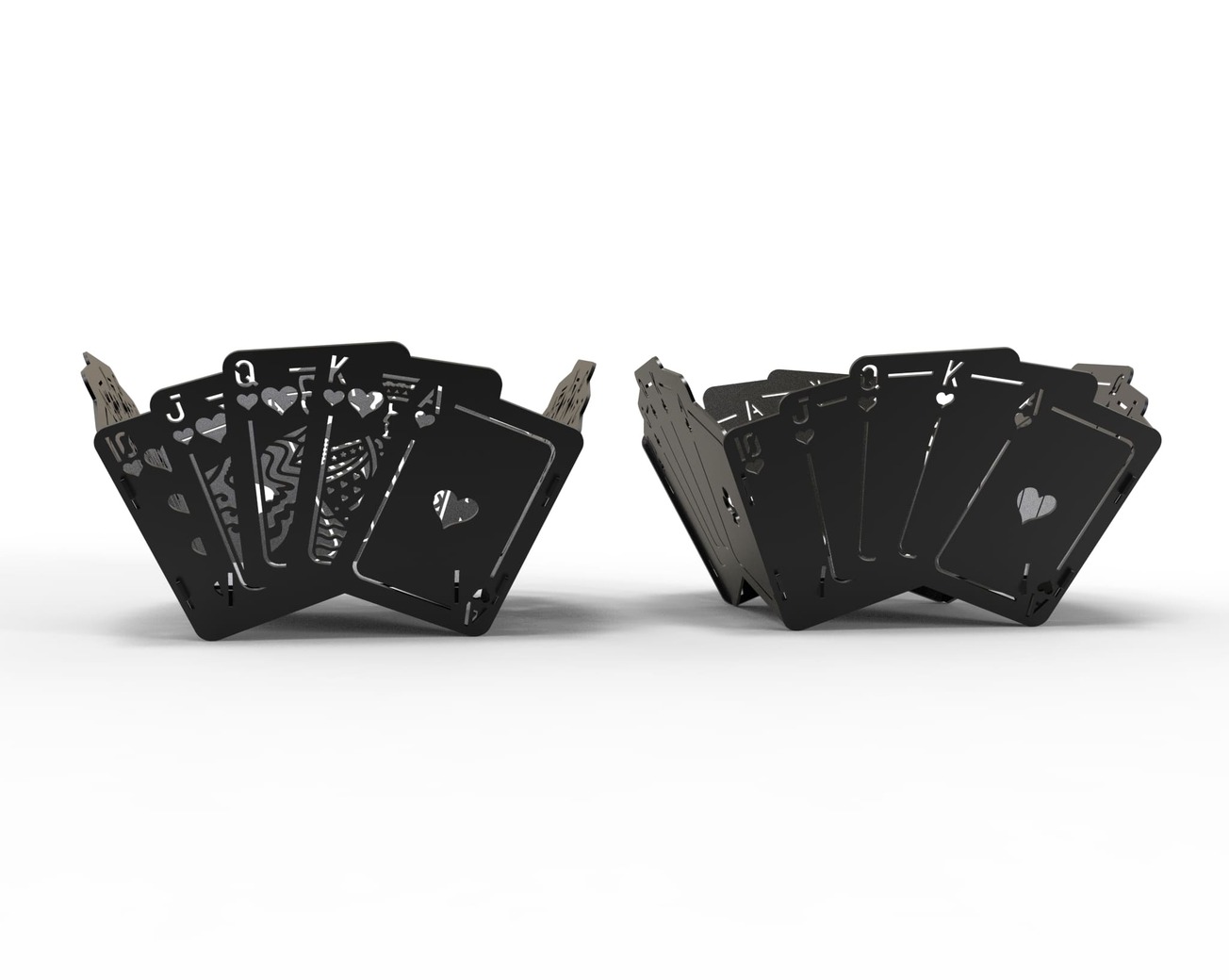 Royal Flush Fire Pit (2 Types). DXF files for laser, plasma cutting. Фото 6