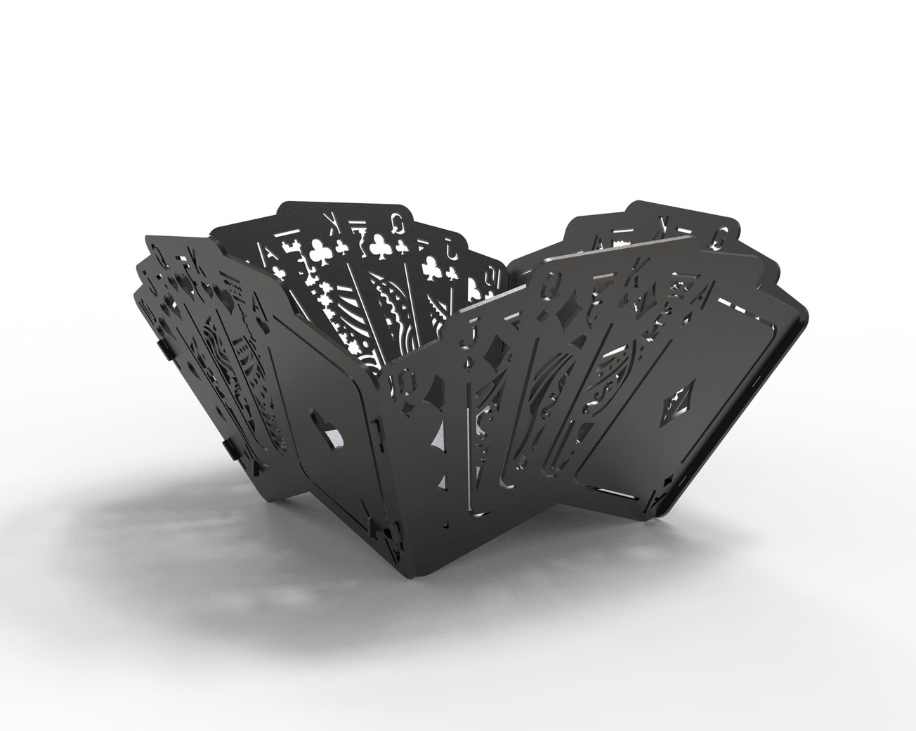 Royal Flush Fire Pit (2 Types). DXF files for laser, plasma cutting. Фото 8