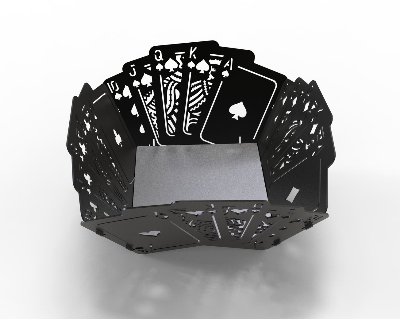Royal Flush Fire Pit (2 Types). DXF files for laser, plasma cutting. Фото 10