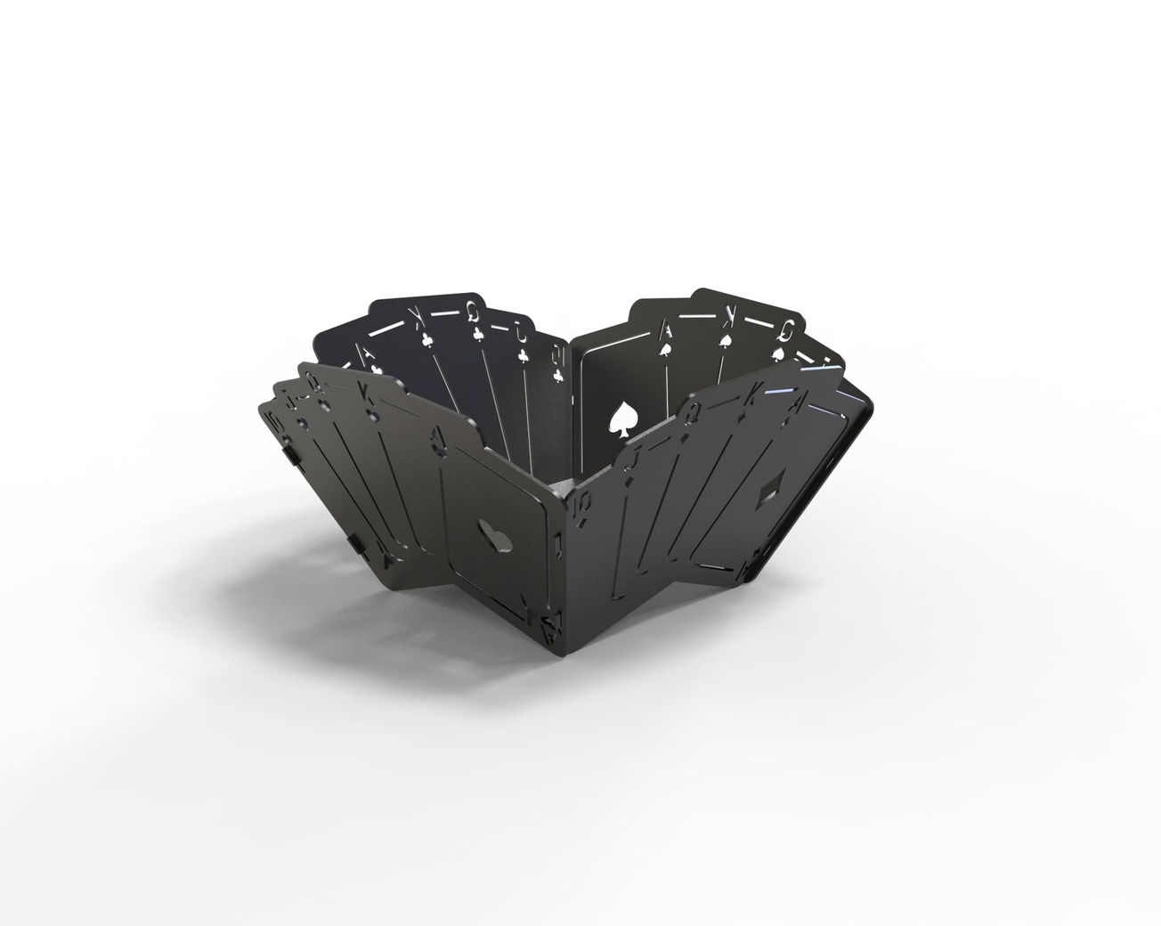 Royal Flush Fire Pit (2 Types). DXF files for laser, plasma cutting. Фото 13