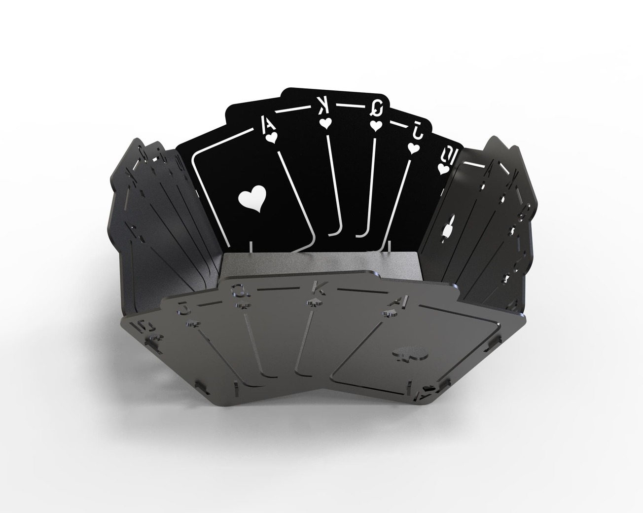 Royal Flush Fire Pit (2 Types). DXF files for laser, plasma cutting. Фото 16