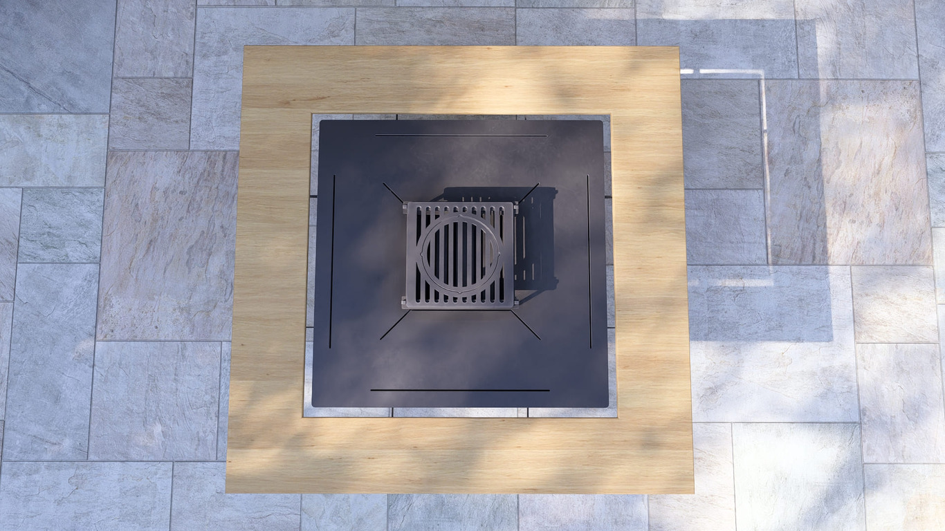 Collapsible 39-Inch Square BBQ Grill with Wooden Tabletop. DXF, SVG files for plasma, laser cutting. Plancha BBQ. Фото 16