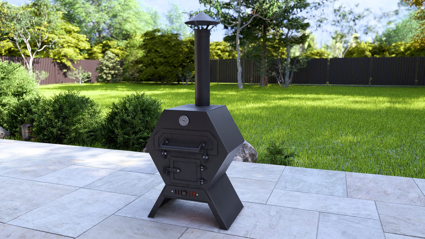 Pizza Oven. DXF, SVG files for laser, plasma cutting. Фото 6