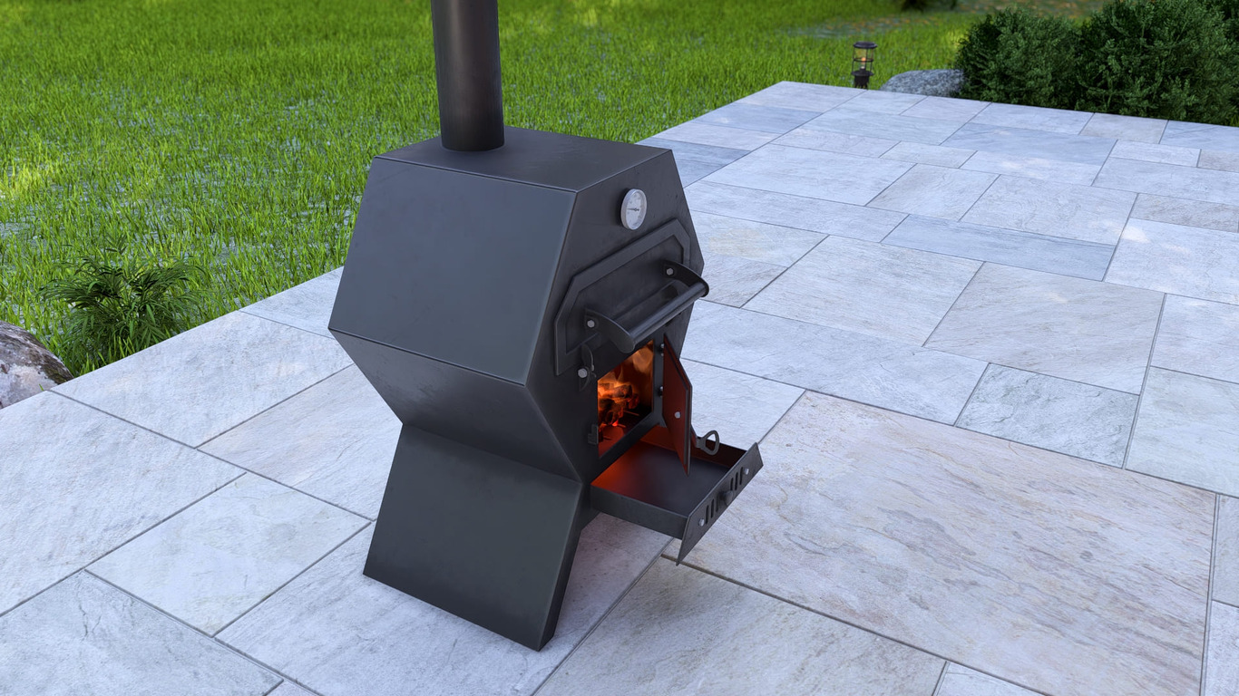 Pizza Oven. DXF, SVG files for laser, plasma cutting. Фото 4