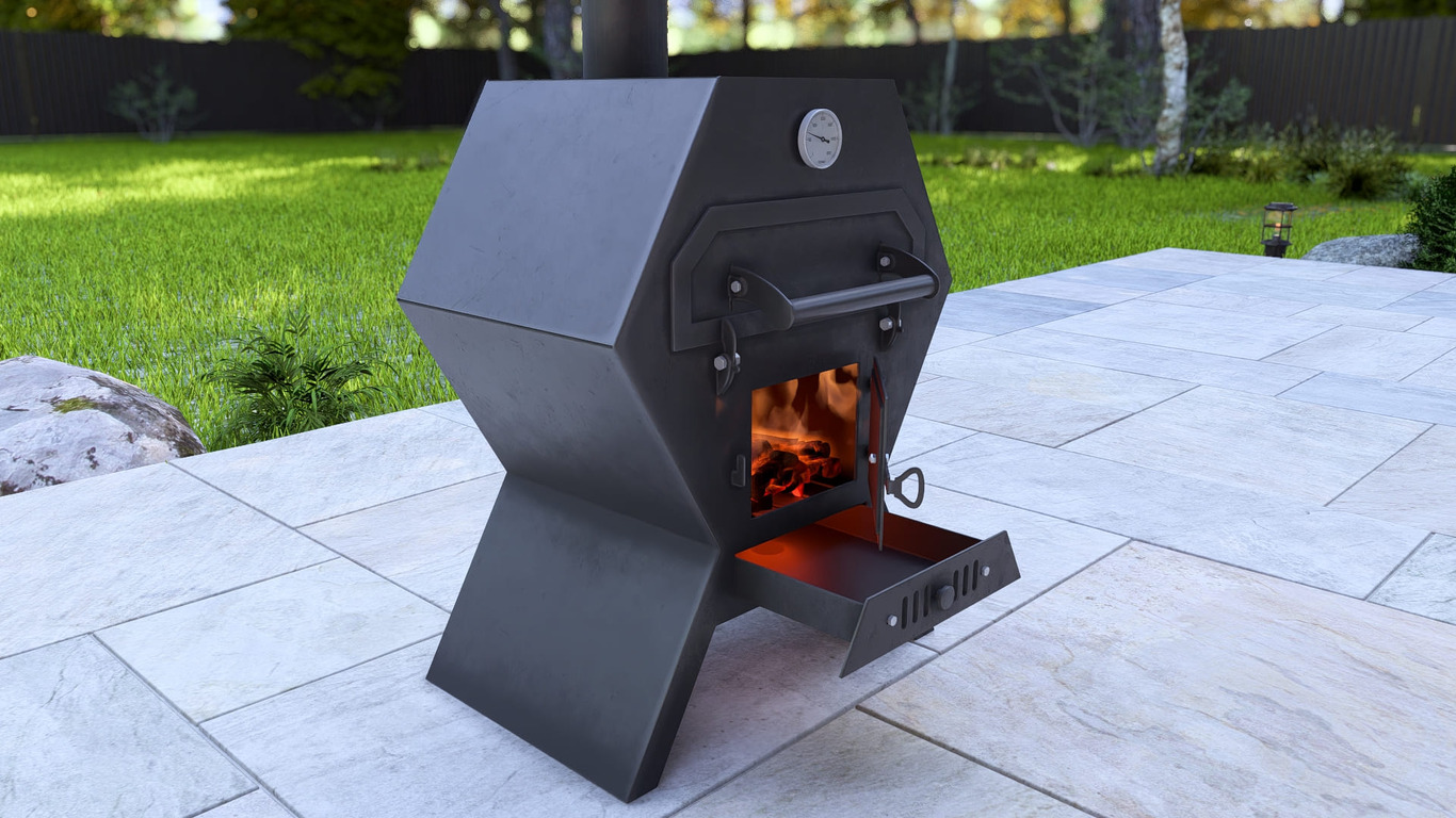Pizza Oven. DXF, SVG files for laser, plasma cutting. Фото 8