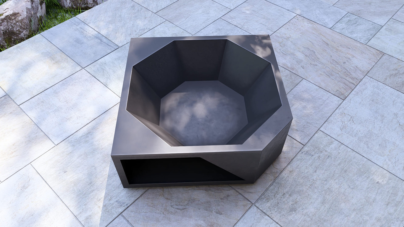 Shield Fire Pit Grill. DXF, SVG files for plasma, laser cutting. Outdoor Barbecue. Фото 12