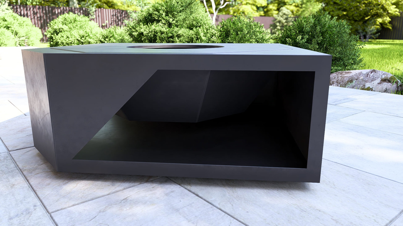 Shield Fire Pit Grill. DXF, SVG files for plasma, laser cutting. Outdoor Barbecue. Фото 13