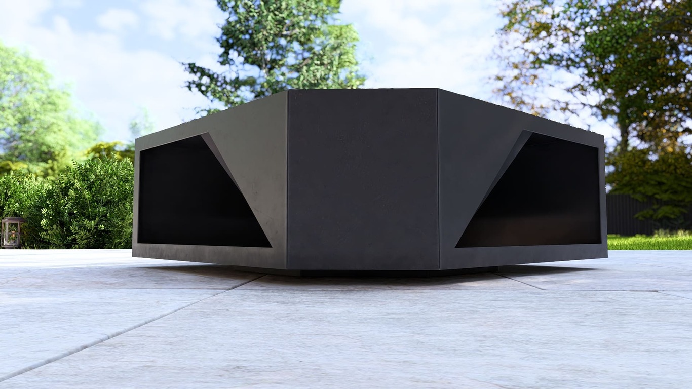 Shield Fire Pit Grill. DXF, SVG files for plasma, laser cutting. Outdoor Barbecue. Фото 10
