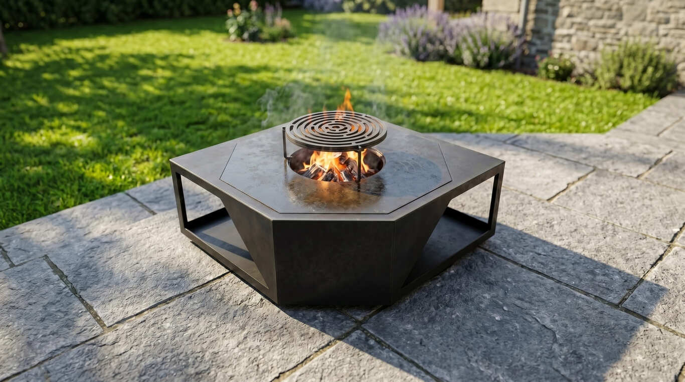 Eye Fire Pit Grill. DXF, SVG files for plasma, laser cutting. Outdoor Barbecue. Фото 2